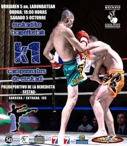 Cartel Ctos. Euskadi K1 2013